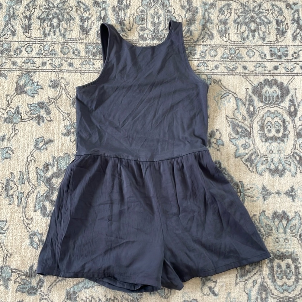 Lou & Grey gathered short romper